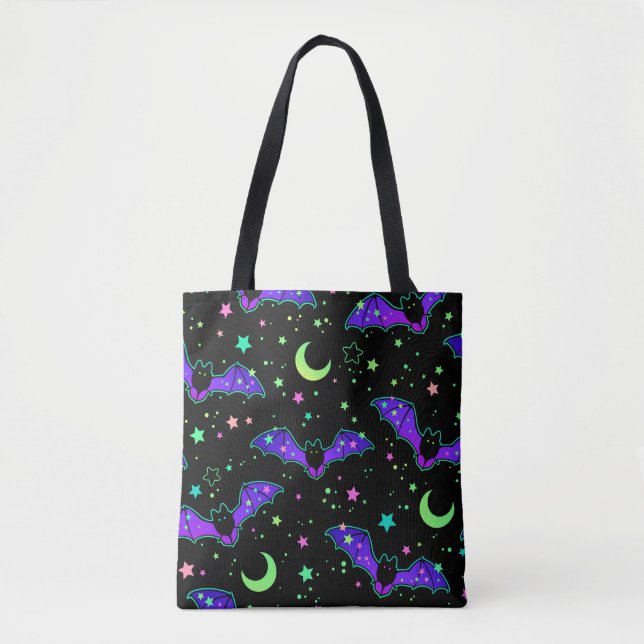 Bolsa de mão "Morcegos roxos" (Frente)