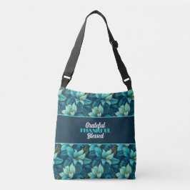 Bolsa de mão Navy Turquoise Tropical Vibes