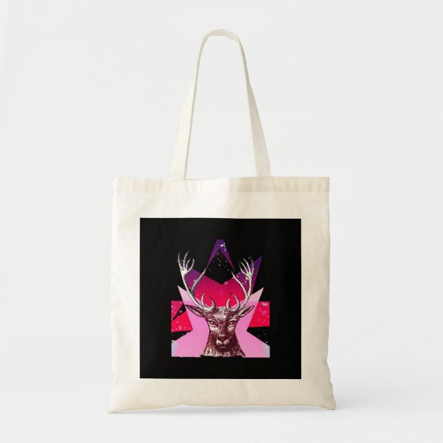 Bolsa de mão Oh Deer caprichosa de design criativo (Frente)