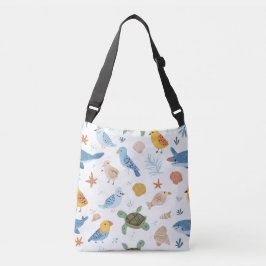 Bolsa de Mão Ondas do Oceano Presente