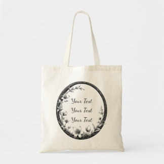 Bolsa de Mão Oval Floral Personalizada