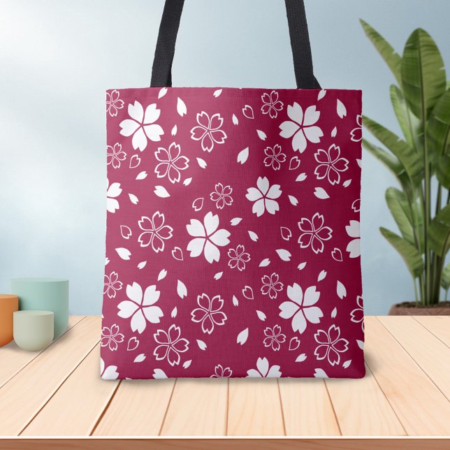 Bolsa de mão padrão Sakura Vermelha (Criador carregado)