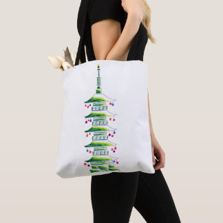 Bolsa de mão Pagode de Natal em Chinoiserie