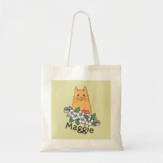 Bolsa de mão personalizada de gato fofo