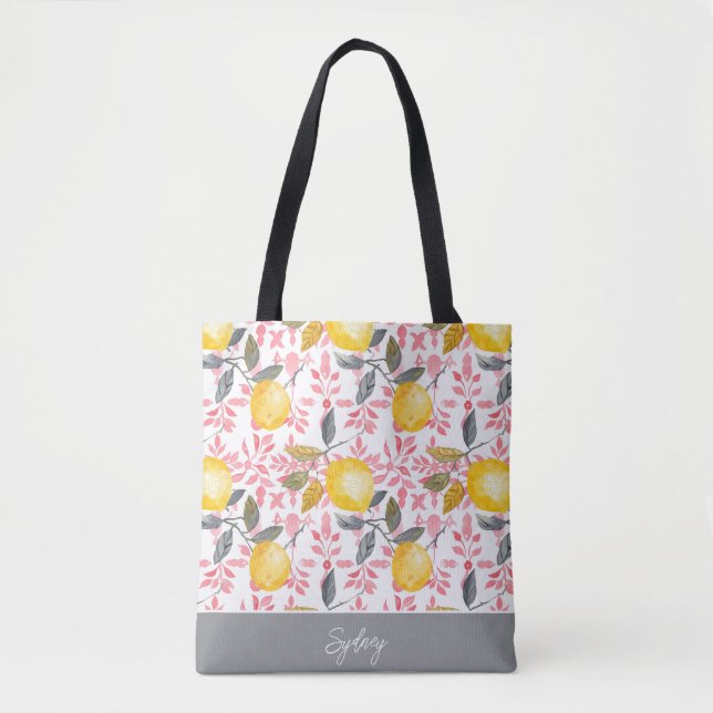 Bolsa de mão personalizada de limão (Frente)