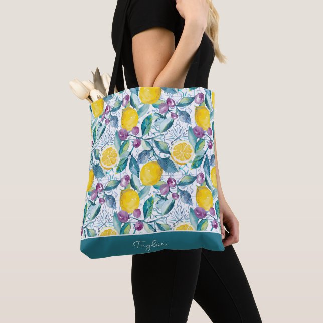 Bolsa de mão personalizada de limão (Close Up)
