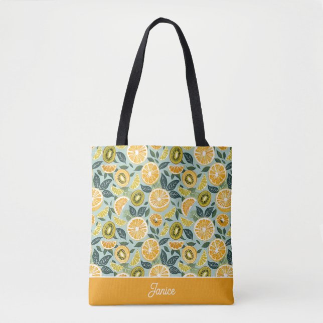 Bolsa de mão personalizada de limão (Frente)