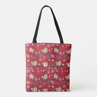 Bolsa de mão pomerânia Natal Fofo Kawaii Férias