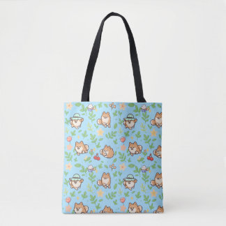 Bolsa de mão Pomeranian Spring Pastel para Mãe de 