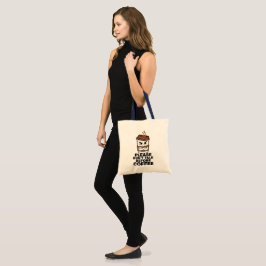 Bolsa de mão 'Por favor, não fale antes do café'