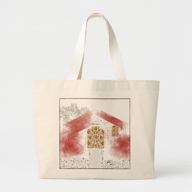 Bolsa de mão Proverbs 31 Clothed in Scarlet (Frente)