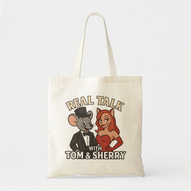 Bolsa de mão Real Talk com Tom e Sherry 2 (Frente)