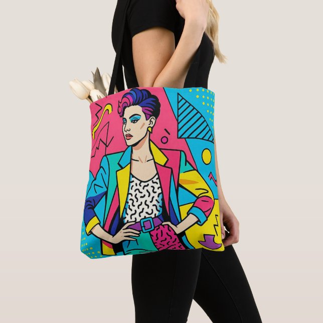 Bolsa de mão retrô "Eu amo os anos 80" (Close Up)