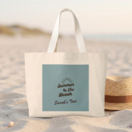 Bolsa de mão Retro Summer is the Beach Nome Person