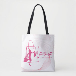 Bolsa de mão rosa personalizada da moda - Ariana