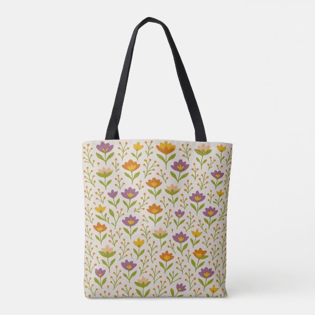Bolsa de Mão Roxa, Rosa e Verde (Verso)