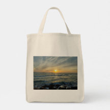 Bolsa de mão Serenidade do Pôr do Sol em Portugal
