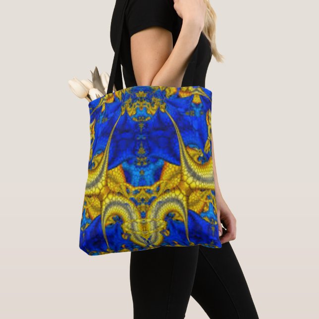 Bolsa de mão Serpentine Safira Azul Avatar (Close Up)
