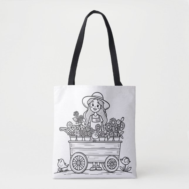 Bolsa de mão simples para o dia a dia – Reutilizáv (Frente)