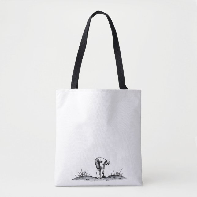 Bolsa de mão simples para o dia a dia – Reutilizáv (Frente)