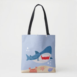 Bolsa de mão tubarão azul