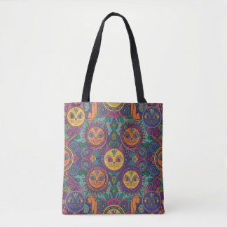 Bolsa de mão Vibrante Espírito Tribal Gatos