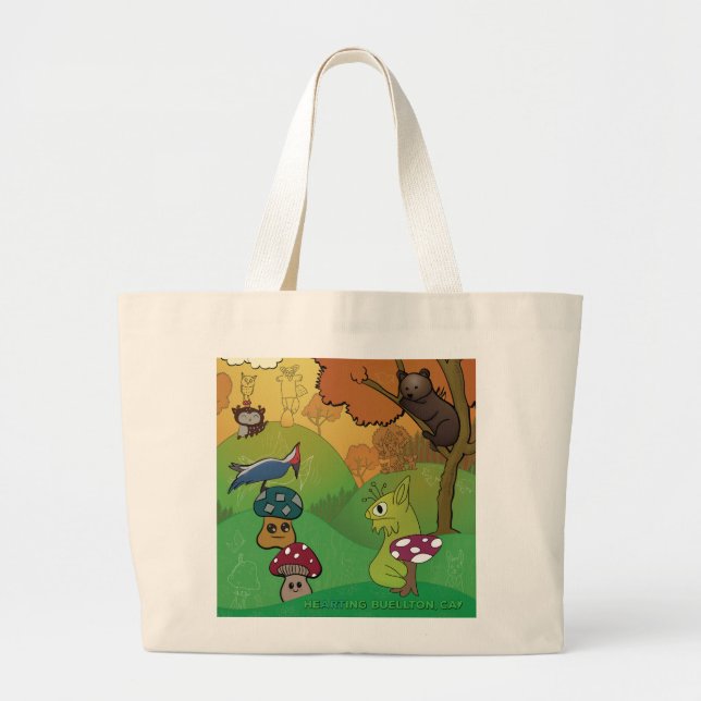 Bolsa de mão - Vizinhos da Floresta (Frente)