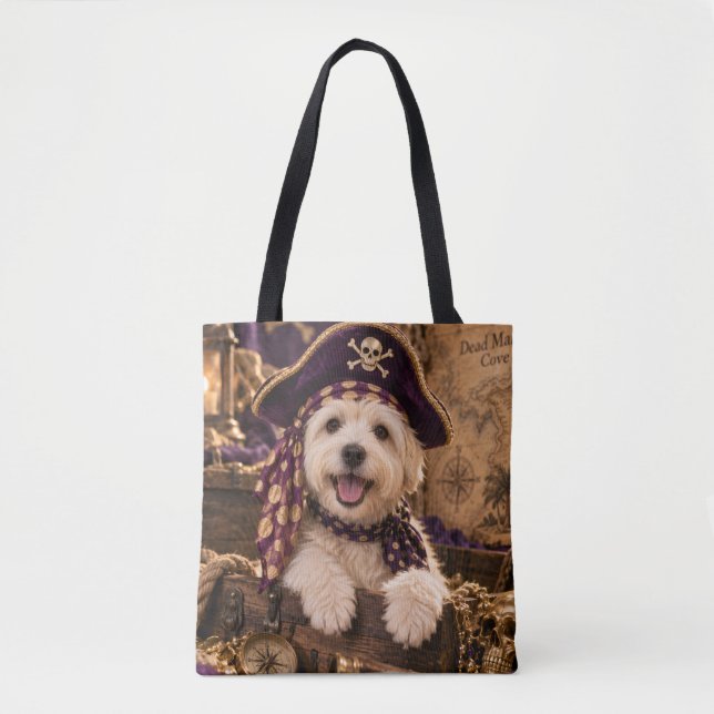 Bolsa de mão Westie Pirata (Frente)