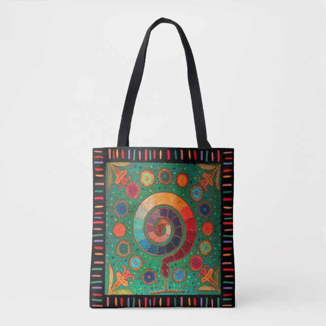 Bolsa de mão Xamã Serpente Celestial (Frente)