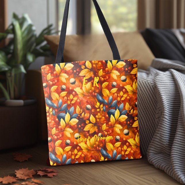 Bolsa de Maravilha Florestal com Folhas de Outono  (Criador carregado)