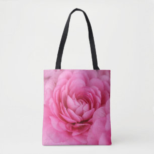 Bolsa de Monograma de Fotografia com Flor Rosa