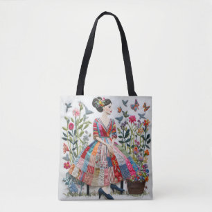 Bolsa de mulheres floridas