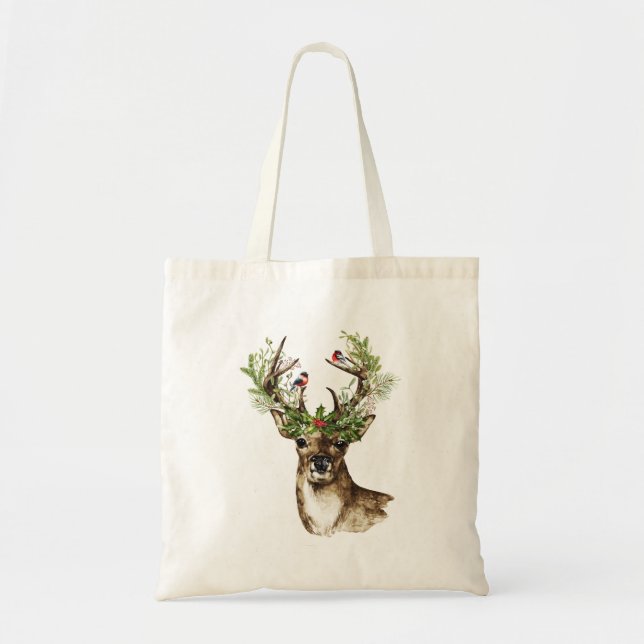 Bolsa de Natal com Veado de Natal (Frente)