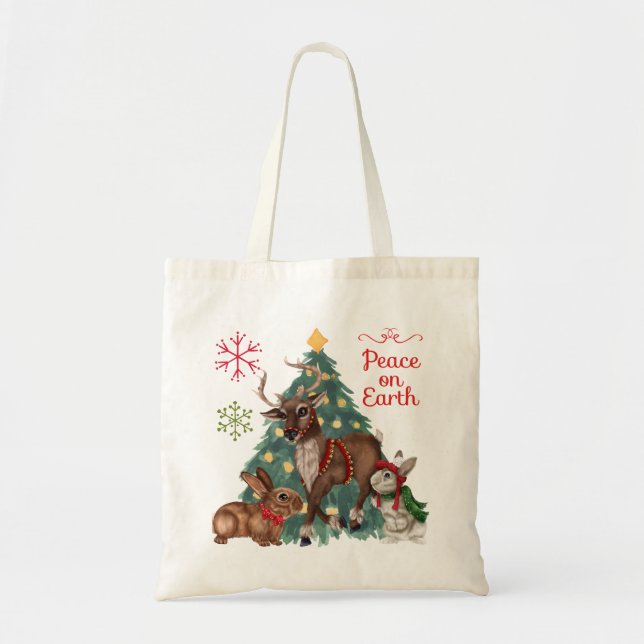Bolsa de Natal com Woodland ANimals (Frente)