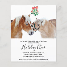 Bolsa de Natal de Cavalo de Orçamento Convite Pony