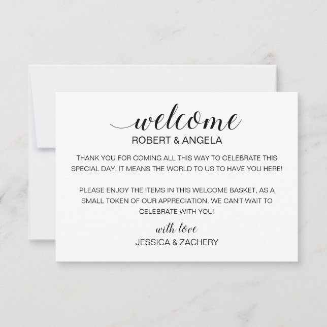 Bolsa de Presente de Boas-vindas do Casamento Mode (Frente)