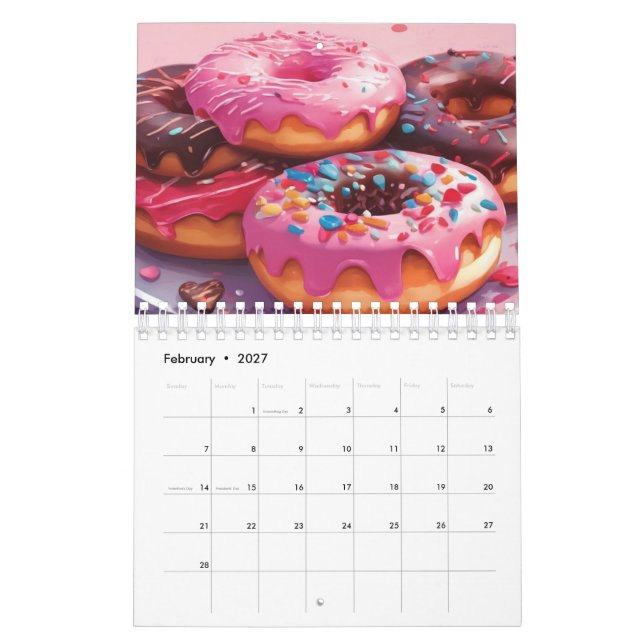 Bolsa de presente do Calendário de Rosquinhas (Fev 2027)