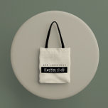 Bolsa de presente para professor de aquarela moder<br><div class="desc">Moderna cor d'água,  mínima design de presente de professor de orçamento preto e branco.</div>