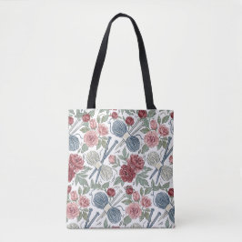 Bolsa de Projeto de Tricô e Bolsa Tote
