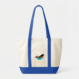 bolsa de sereia azul