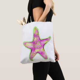 Bolsa de Starfish verde-rosa e neonô