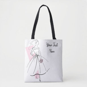 Bolsa de Texto Rosa Cor-de-Moda