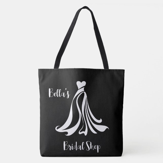 Bolsa de Tote Boutique Bridal Personalizável (Frente)