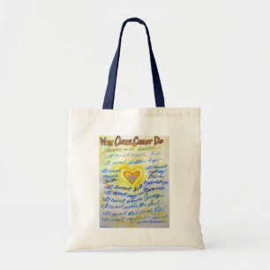 Bolsa de Tote com Arte de Anjo do Poema O Que o Câ