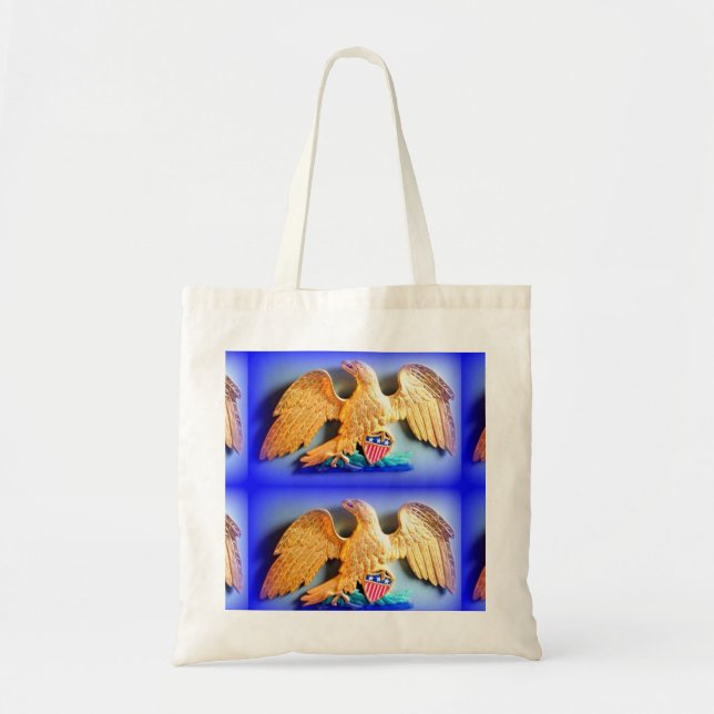 bolsa de tote de águias patriótica (Frente)