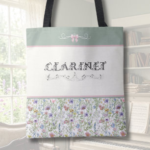 Bolsa de Tote de Clarinete de Flores Silvestres Ve
