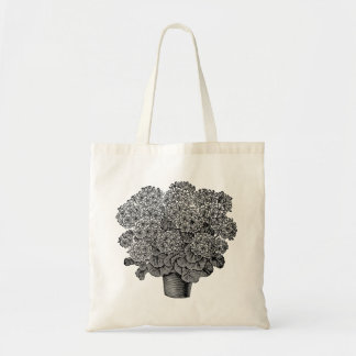 bolsa de tote de flor negra.