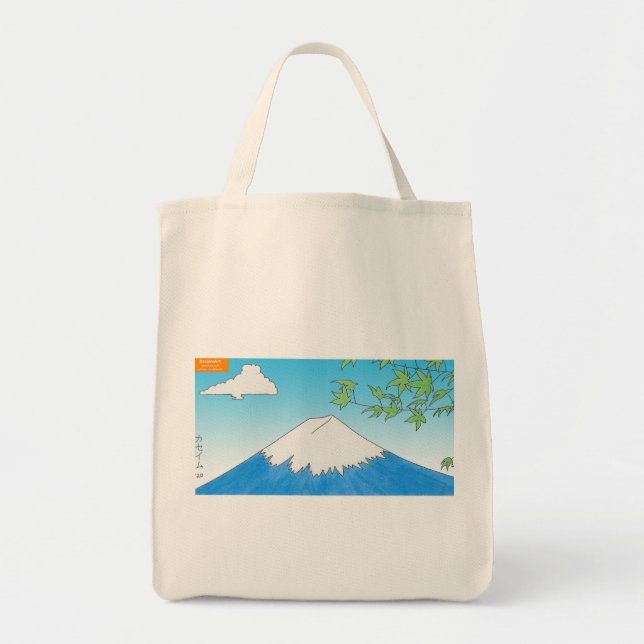 Bolsa de Tote do Monte Fuji (Frente)