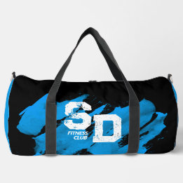 Bolsa de Treino Azul e Preta Brushy