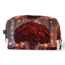 Bolsa de Viagem Estética de São Valentim Rosa Verm